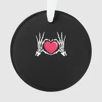 Skeleton Hand Heart Halloween Ornament