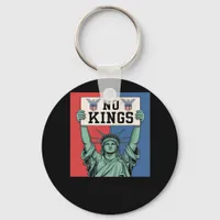 No Kings Classic Patriotic Style Keychain