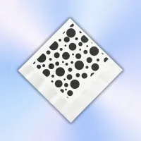 Black Polka Dots on White | Napkins