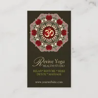 Revive Yoga Love Om New Age Business Cards