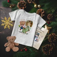 Unbearably Sweet Teddy Bear and a Girl Baby T-Shirt