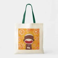 Flower Sock Monkey Bag