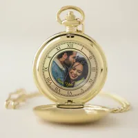 Love You Forever! Custom Message & Photo Pocket Watch