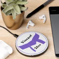 Martial Arts Purple Belt Rank Wireless Charger