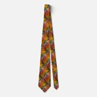 Autumn Leaves of Yellow and Orange Photo Neck Tie