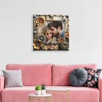 Cool Steampunk Personalized Photo Canvas Print