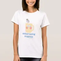 Embarrassing Mug Shot Cute Coffee Cartoon T-Shirt