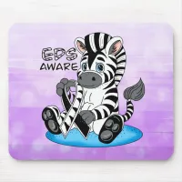 EDS Awareness Zebra Ribbon  Mouse Pad