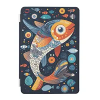 Geometric Fish Illustration iPad Mini Cover