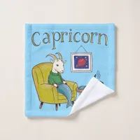 Capricorn star sign Sea Goat zodiac star Bath Towel Set
