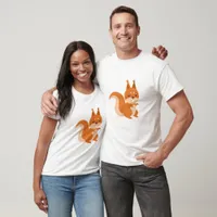 Adorable Squirrel Cartoon T-Shirt