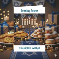 Sending warm Hanukkah Wishes Card