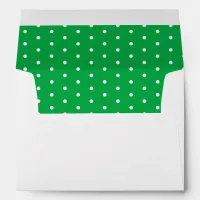 50 & Fabulous Birthday Green White Return Address Envelope