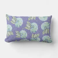 Blue Hydrangea Country Elegance Lumbar Pillow