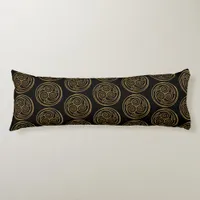 Triple Celtic Knot Swirl Mandala Body Pillow