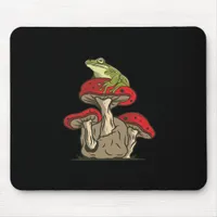 Frog Mushroom Cottagecore Classic Retro Appeal Mouse Pad
