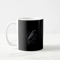 Crow, F-Caw-F Funny Bird Moon Gothic Adult Humor T Coffee Mug