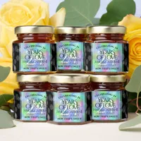 Elegant 24th Opal Wedding Anniversary Celebration Honey Jar Favors