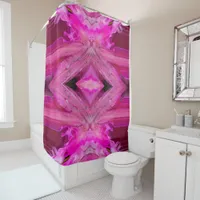 Fuchsia fantasy  shower curtain