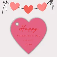 Happy Valentine's Day XOXO Cheeries Heart Favor Tags