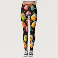 Funny Joyful Jumping Jars of Jubilant Jam Leggings