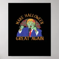 Halloween  Trumpkin Tri-Blend Poster