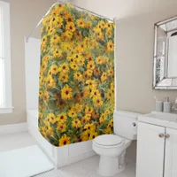 Rudbeckias / A Bed of Black-Eyed Susans Shower Curtain