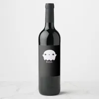 Little Boo Cute Halloween Wine Label