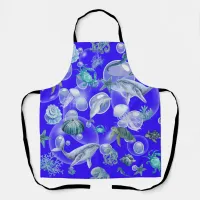 Watercolor Under the Sea  Apron