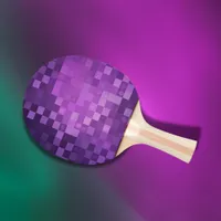 Purple Pixel Art |  Ping Pong Paddle