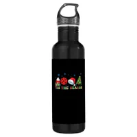 Tis The Season For Pickleball Iii Modern Aesthetic Stainless Steel Water Bottle