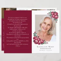 Budget 4-page Minimalist Funeral Program