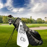 Best Dad by par monogram initials Golf Towel