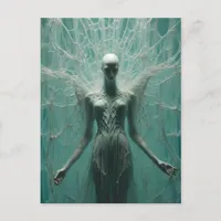 Angel Spider Web Horror Postcard