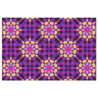 Stylish Trendy Purple Mosaic Geometric Pattern Tissue Paper