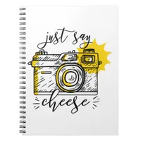 Vintage Camera Just Say Cheese Notebook
