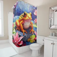 Costa Rican Poison Dart Frog Shower Curtains