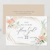 Will You Be My Flower Girl Spring Flowers Invitation