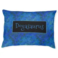 Personalized Blue dinosaur Hide Pet Bed