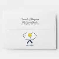 Let’s Pickle Preppy Pickleball Birthday Party Envelope