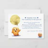 Our Little Cookie Turning ONE Photo 1st Birthday Thank You Card