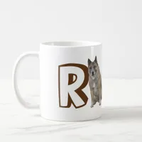 Mug - Letter R Large Dog and Name