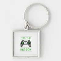Tis The Season Video Games Christmas Xmas Gamer Keychain