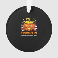 Trumpkin Make Halloween Great Again Funny Pumpkin Ornament