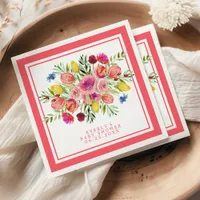 Wildflower Baby In Bloom Floral Baby Shower Napkins