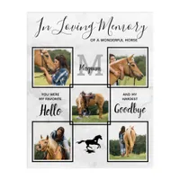 Custom In Loving Memory Pet Horse Memorial Photo Acrylic Print