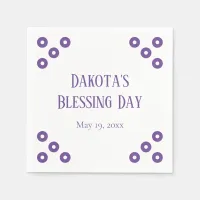 Purple Polka-dot Special Event Napkins