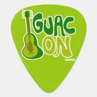 Guac On Guitar Pick