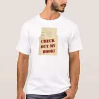 Check Out My Book Author Logo T-Shirt