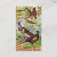 Game Birds Business Card